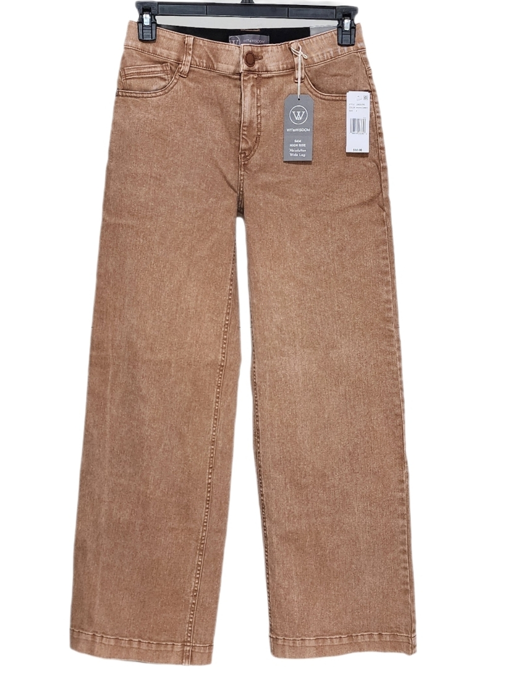 Wit & Wisdom Jeans Wide Leg Luxe Touch High Rise Ab Solution Washed Umber 4